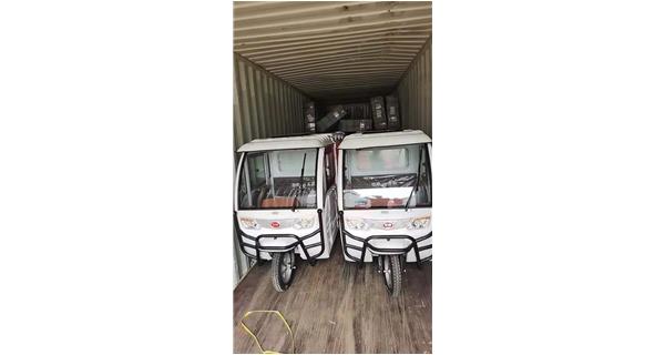 A shipment of electric tricycles was sent to Chile